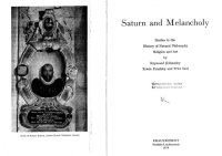 cover of the book Saturn and melancholy: studies in the history of natural philosophy, religion and art  