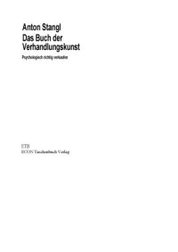 cover of the book Das Buch der Verhandlungskunst. Psychologisch richtig verkaufen.  