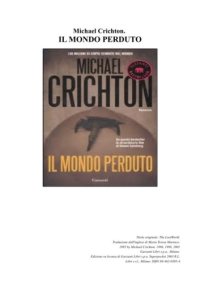 cover of the book Il mondo perduto  