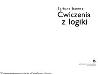 cover of the book Ćwiczenia z logiki  