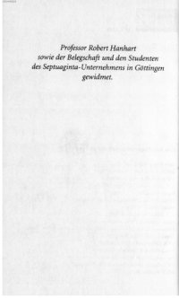 cover of the book Die Septuaginta und die Endgestalt des Alten Testaments  