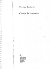 cover of the book Crítica de la crítica  