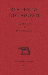 cover of the book Res Gestae divi Augusti. Hauts faits du divin Auguste