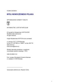 cover of the book Myśli nowoczesnego Polaka  