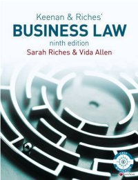 cover of the book Keenan and Riches' Business Law, 9th Edition  