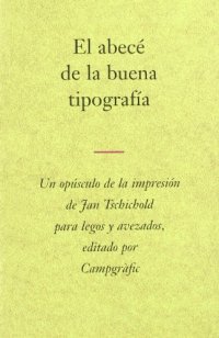 cover of the book El abecé de la buena tipografía  