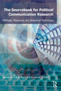 cover of the book The sourcebook for political communication research: methods, measures, and analytical techniques  