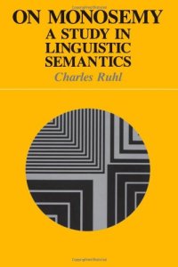 cover of the book On Monosemy: A Study in Linguistic Semantics