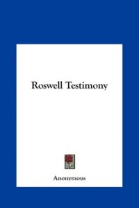 cover of the book Roswell Testimony  