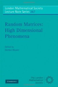 cover of the book Random matrices: high dimensional phenomena