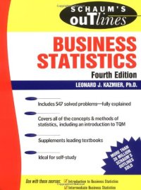 cover of the book Schaum's Outline of Business Statistics Fourth Edition  