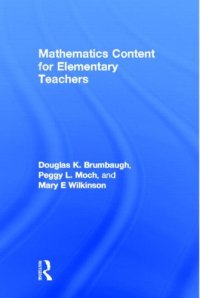 cover of the book Mathematics content for elementary teachers  