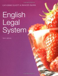 cover of the book English Legal System, 10th Edition  