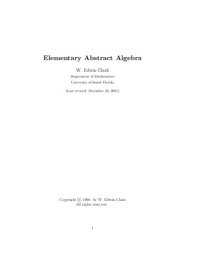 cover of the book Elementary Abstract Algebra  