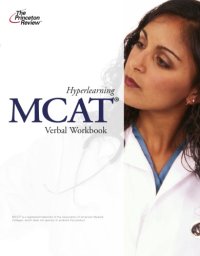 cover of the book Hyperlearning MCAT Verbal Workbook 2011 Edition  