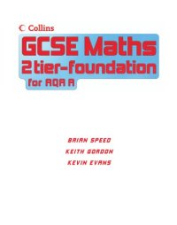 cover of the book GCSE Maths for AQA Linear (A) - Foundation Student Book  