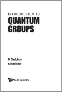 cover of the book Introduction to quantum groups  