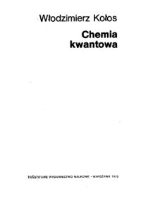 cover of the book Chemia kwantowa  