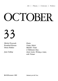 cover of the book October journal No.33 Summer (1985)  