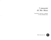 cover of the book I manoscritti del Mar Morto  