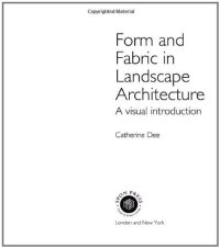 cover of the book Form and fabric in landscape architecture: a visual introduction  