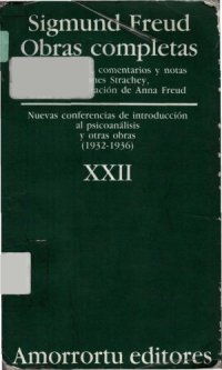 cover of the book Obras Completas - Tomo XXII Nuevas Conferencias de Introduccion Al Psicoanalisis  