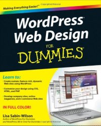 cover of the book WordPress web design for dummies