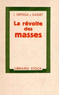 cover of the book La révolte des masses  