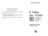 cover of the book O tempo das tribos: o declínio do individualismo nas sociedades de massa  