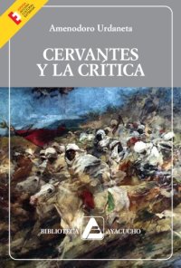 cover of the book Cervantes y la crítica  