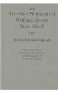 cover of the book Main Philosophical Writings and the Novel Allwill (Mcgill-Queen's Studies in the History of Ideas)  