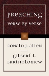 cover of the book Preaching Verse by Verse  