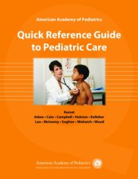 cover of the book American Academy of Pediatrics: Quick Reference Guide to Pediatric Care  