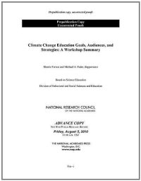 cover of the book Climate Change Education: Goals, Audiences, and Strategies: A Workshop Summary  