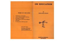 cover of the book On Education  