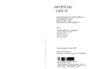 cover of the book Artificial life III (Santa Fe Institute Studies in the Sciences of Complexity Proceedings)  