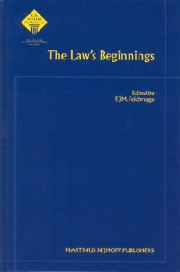 cover of the book The Law's Beginnings  