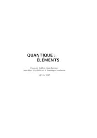 cover of the book Quantique : éléments  