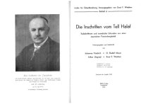 cover of the book Die Inschriften vom Tell Halaf: Keilschrifttexte und aramäische Urkunden aus einer assyrischen Provinzhauptstadt  