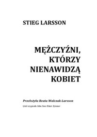 cover of the book Mężczyźni, Którzy Nienawidzą Kobiet  