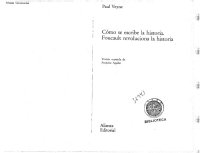 cover of the book Como se escribe la historia. Foucault revoluciona la historia  