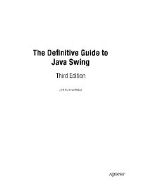 cover of the book The Definitive Guide to Java Swing