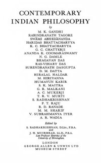 cover of the book Contemporary Indian Philosophy (The Muirhead Library of Philosophy)  