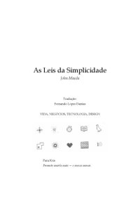 cover of the book As leis da simplicidade  