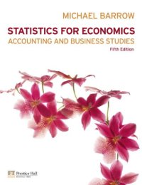 cover of the book Statistics for economics, accounting and business studies, Fifth ed.  