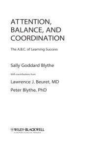 cover of the book Attention, Balance and Coordination: The A.B.C. of Learning Success  