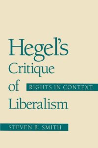 cover of the book Hegel's Critique of Liberalism: Rights in Context  