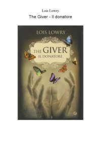 cover of the book The giver-Il donatore  