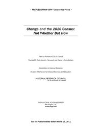 cover of the book Change and the 2020 Census: Not Whether But How  