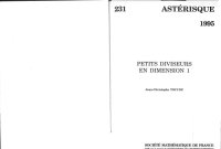 cover of the book Petits diviseurs en dimension 1  